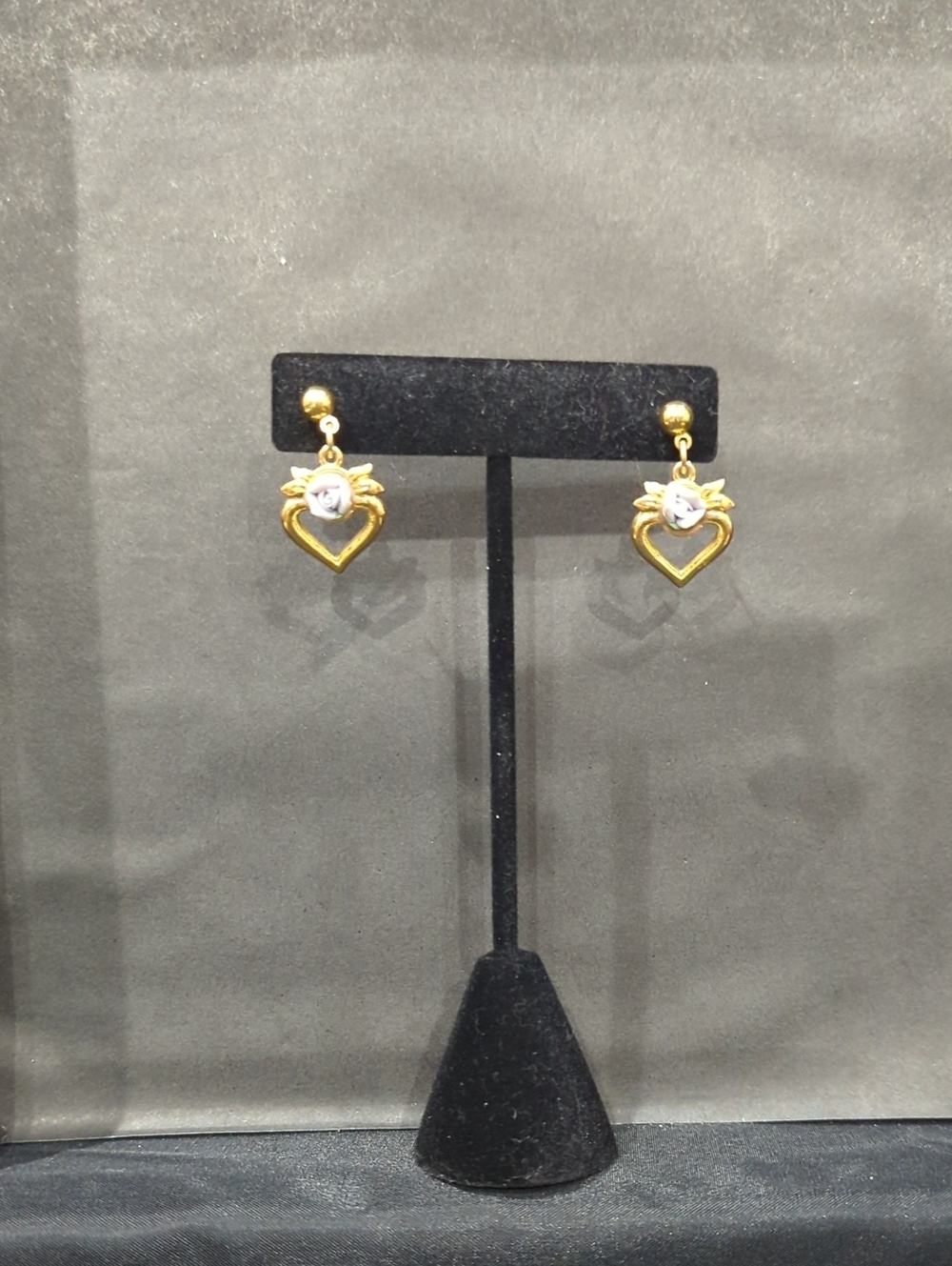 Heart Drop Earrings